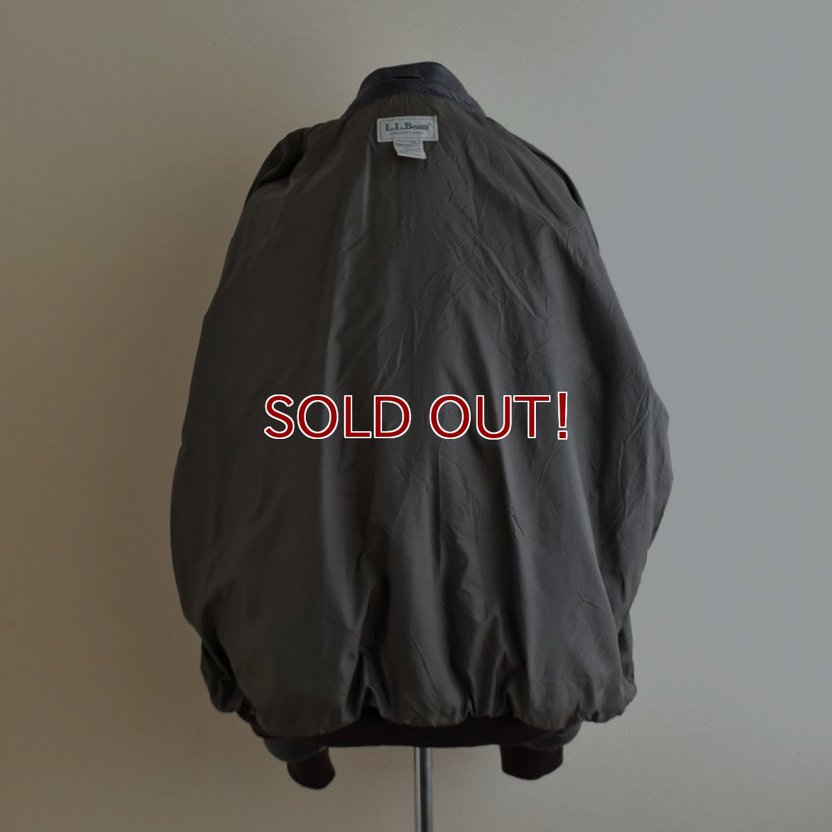 画像5: 1990s L.L.Bean A-2 TYPE レザージャケット　 "MADE IN USA"　 表記XXL-TALL  (5)