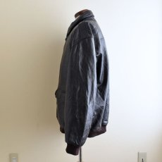 画像4: 1990s L.L.Bean A-2 TYPE レザージャケット　 "MADE IN USA"　 表記XXL-TALL  (4)
