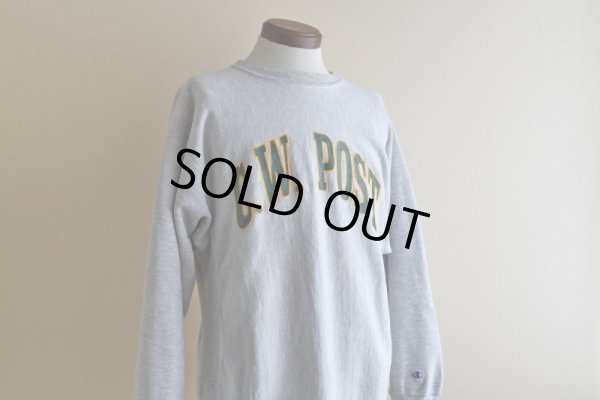 画像7: 1980s Champion リバースウィーブスウェット　 "C.W.POST"　 表記L 