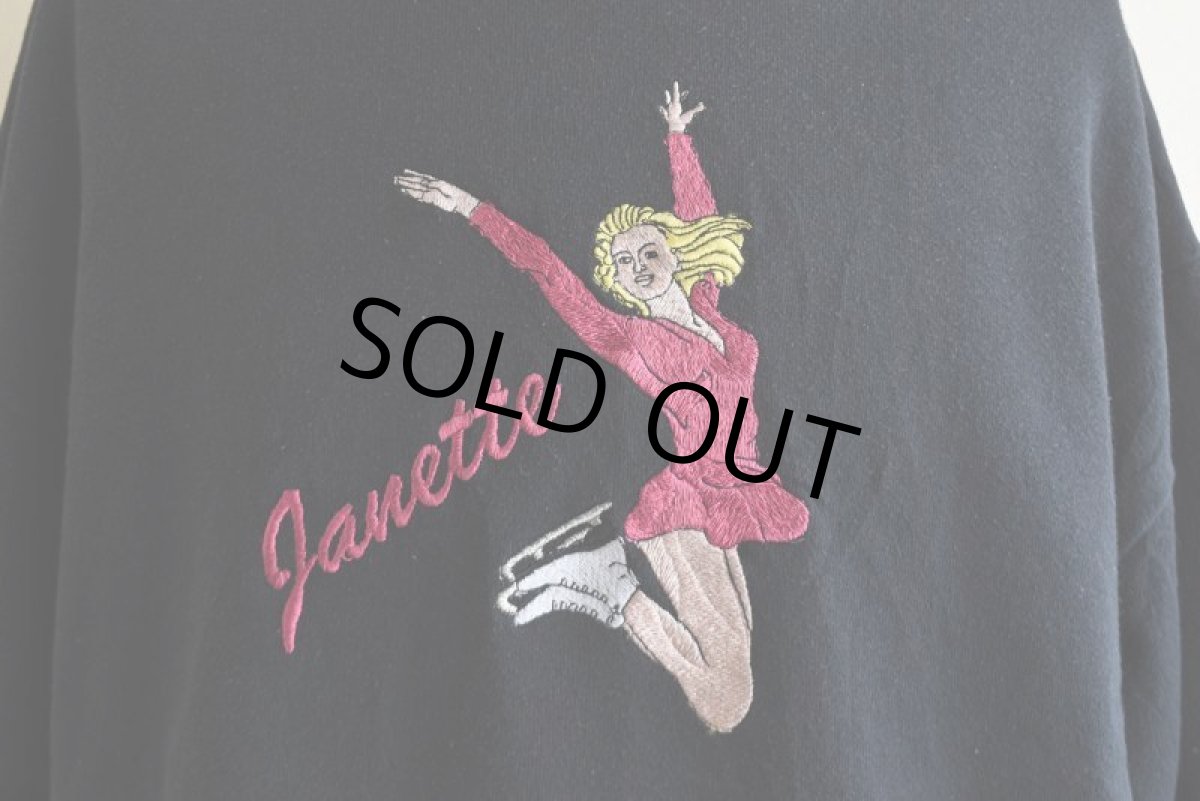 画像8: 1980-90s JANETTE 刺繍スウェット　 "MADE IN USA"　 表記XL  (8)