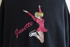 画像8: 1980-90s JANETTE 刺繍スウェット　 "MADE IN USA"　 表記XL  (8)