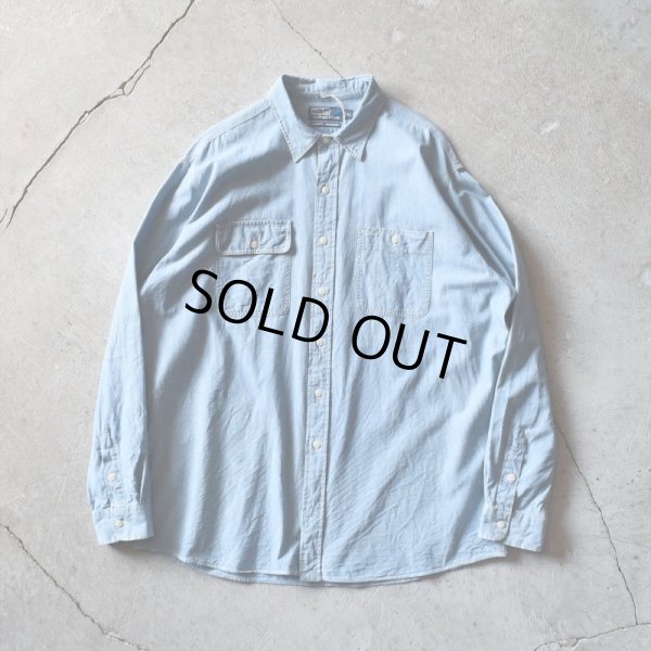 画像1: 1990s Polo by RalphLauren ダンガリーワークシャツ　 表記XL 