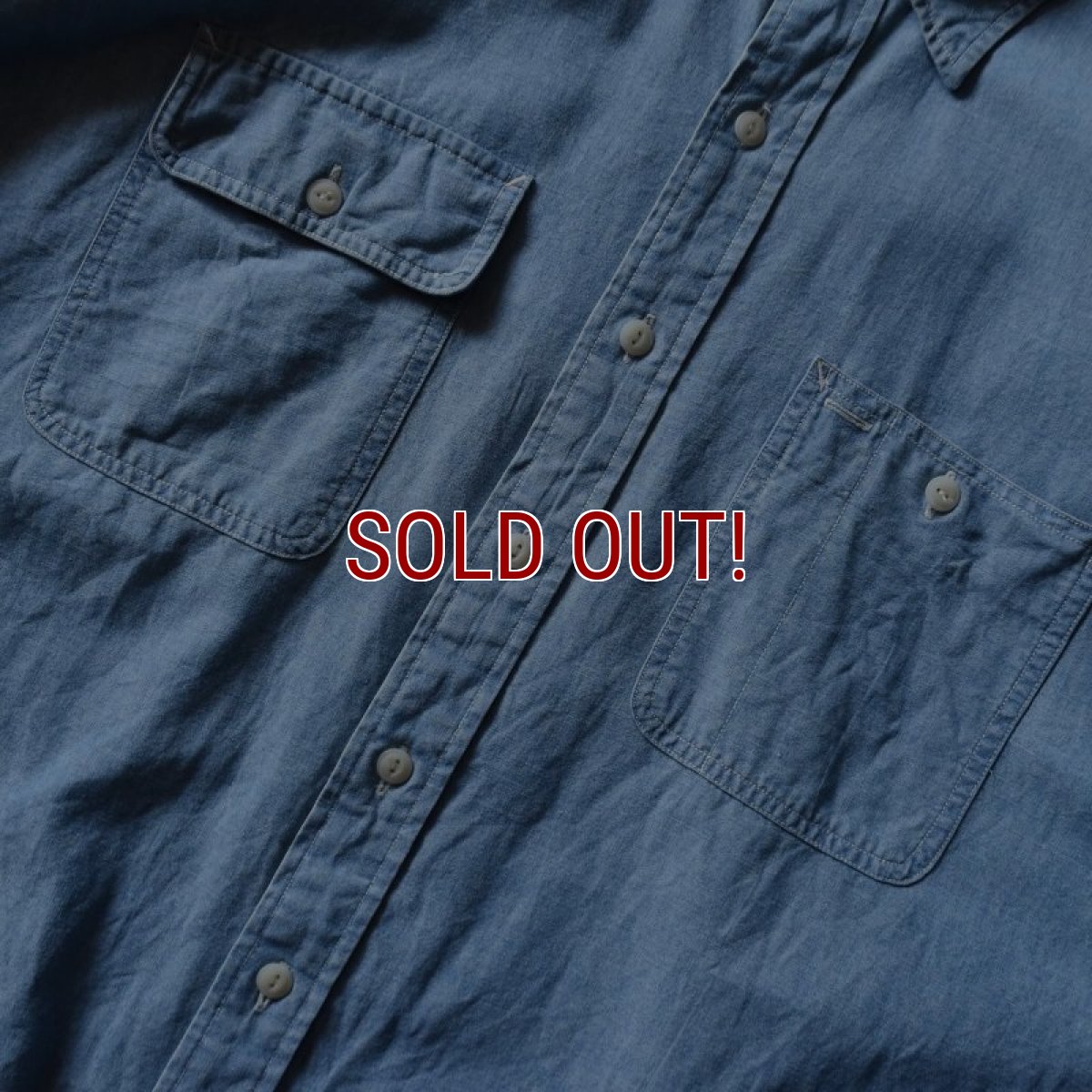 画像4: 1990s Polo by RalphLauren ダンガリーワークシャツ　 表記XL  (4)