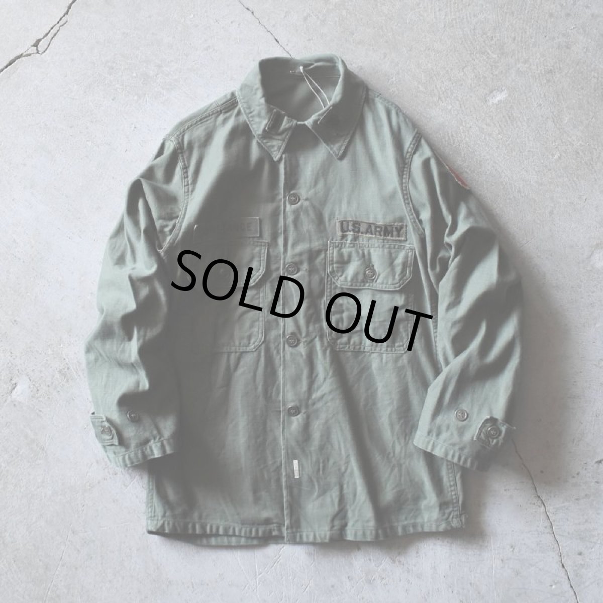 画像1: 1960s US.ARMY OG107 ユーティリティシャツ　 "2nd MODEL"　 実寸SM  (1)