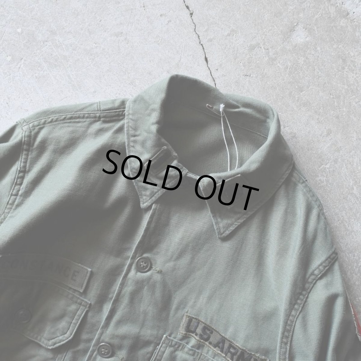 画像2: 1960s US.ARMY OG107 ユーティリティシャツ　 "2nd MODEL"　 実寸SM  (2)