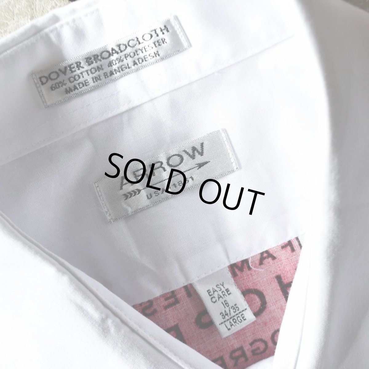 画像5: 2000s ARROW オバマ大統領柄ホワイトシャツ　 表記L  (5)