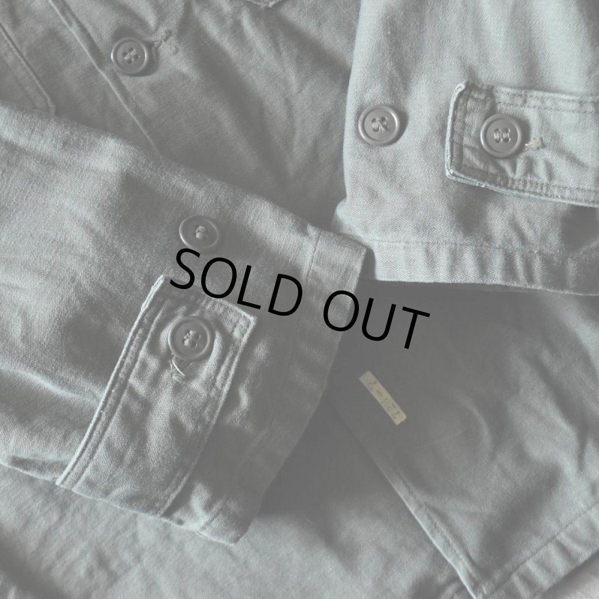 画像4: 1960s US.ARMY OG107 ユーティリティシャツ　 "2nd MODEL"　 実寸SM  (4)