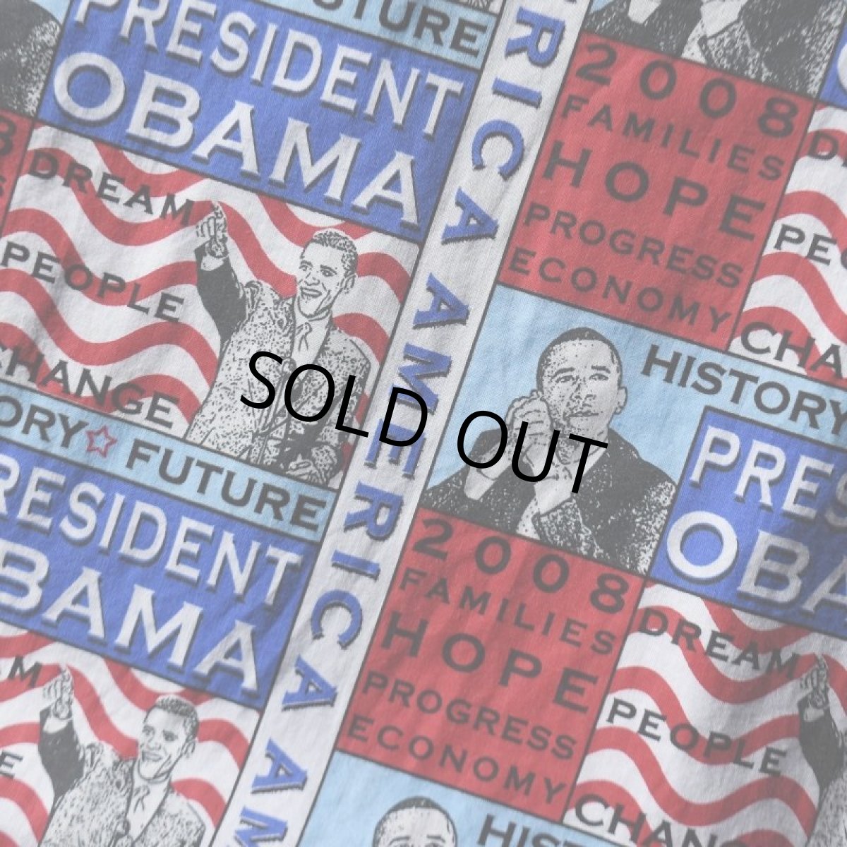 画像4: 2000s ARROW オバマ大統領柄ホワイトシャツ　 表記L  (4)