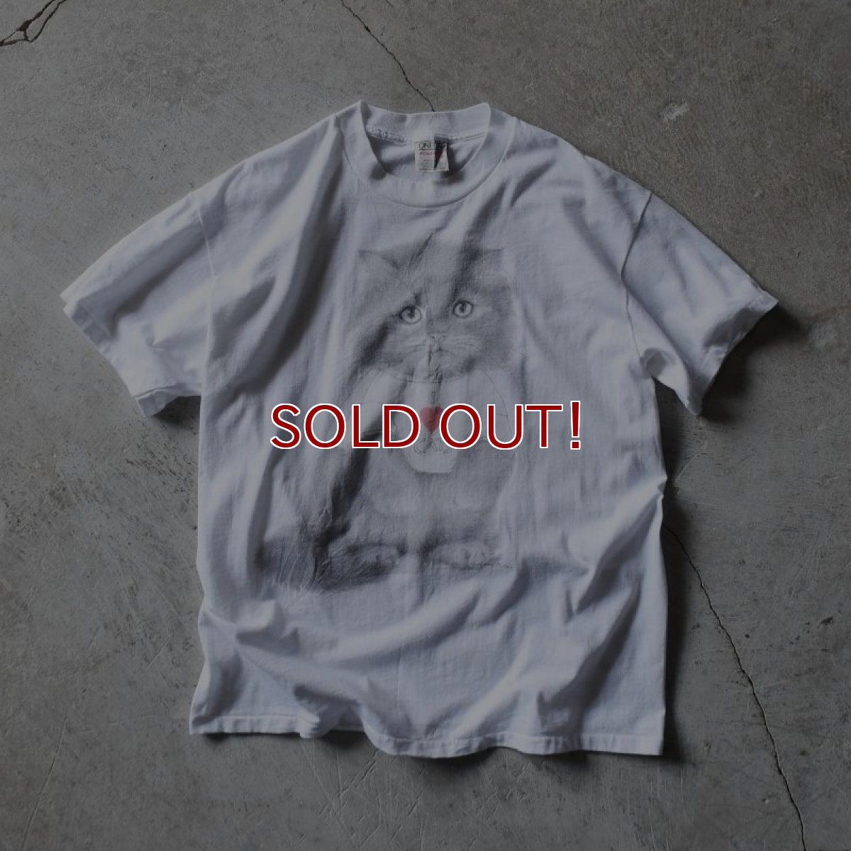 画像1: 1990s I ♡ CATS Tシャツ　 表記L  (1)