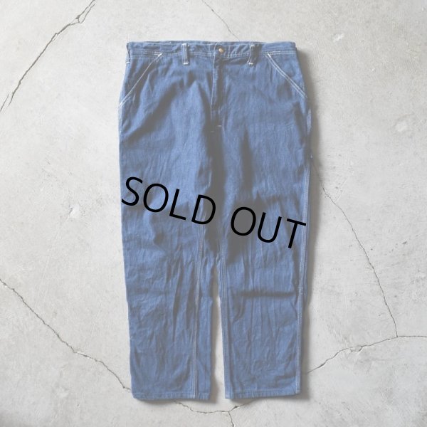 画像7: 1970s Lee デニムペインターパンツ　 "ONE WASH"　 実寸W36 