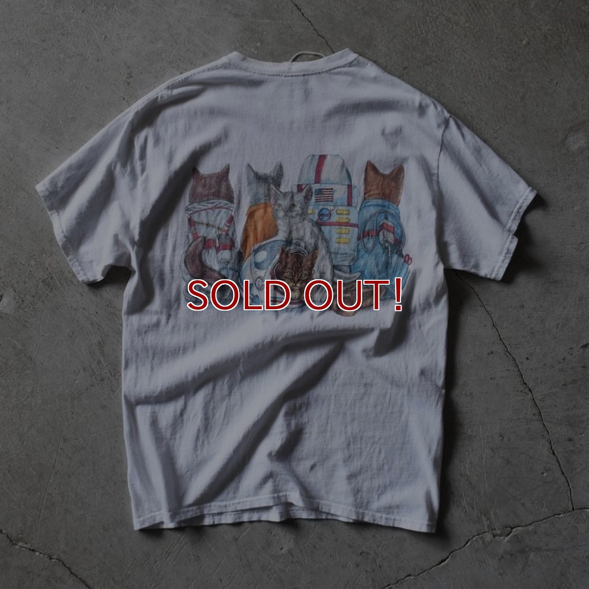 画像2: NASA HEADQUARTERS "ねご" 両面プリントTシャツ　 表記L  (2)