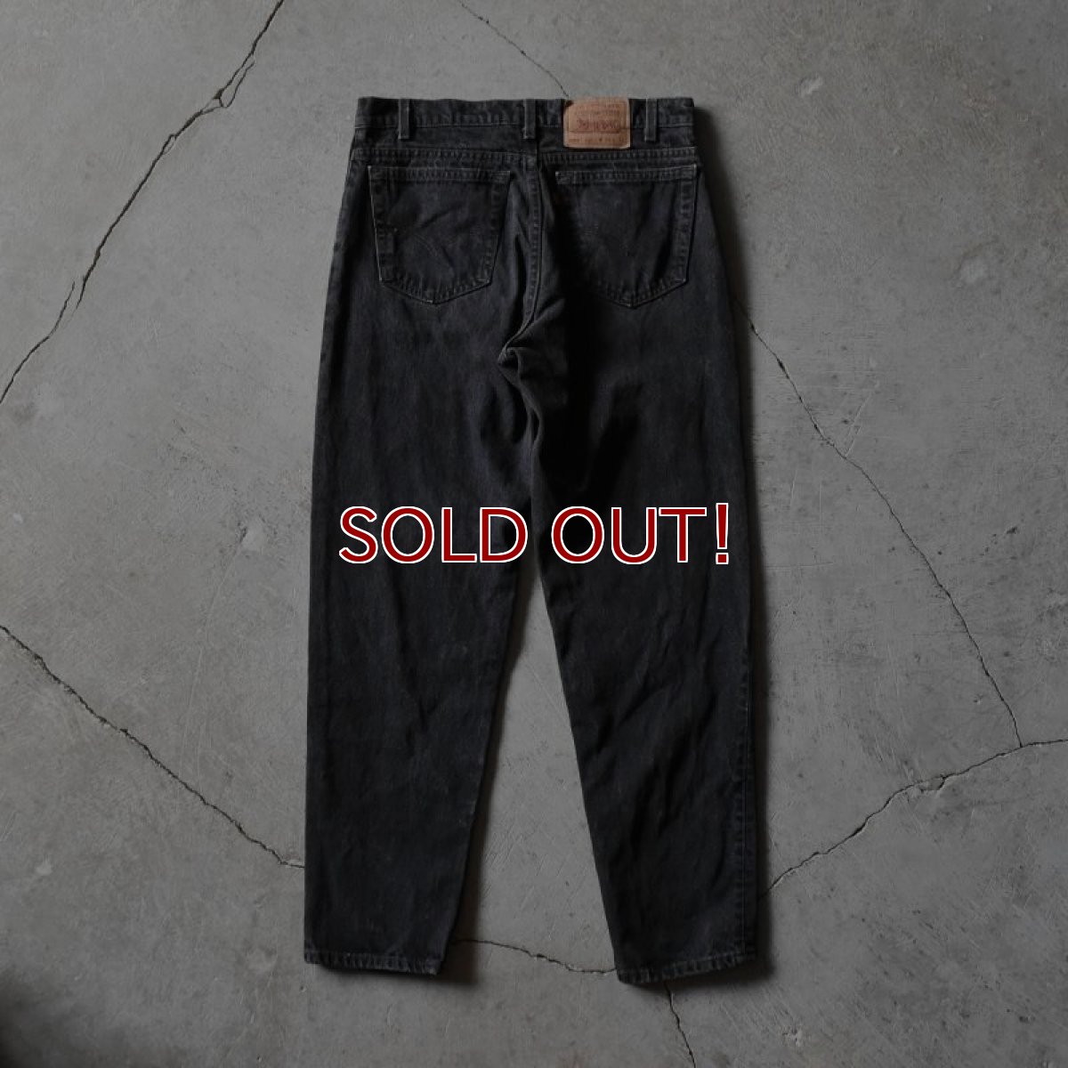 画像5: 1990s Levi's 550ブラック /RELAXED FIT TAPERD LEG　 "MADE IN USA"　 表記W34 L32  (5)