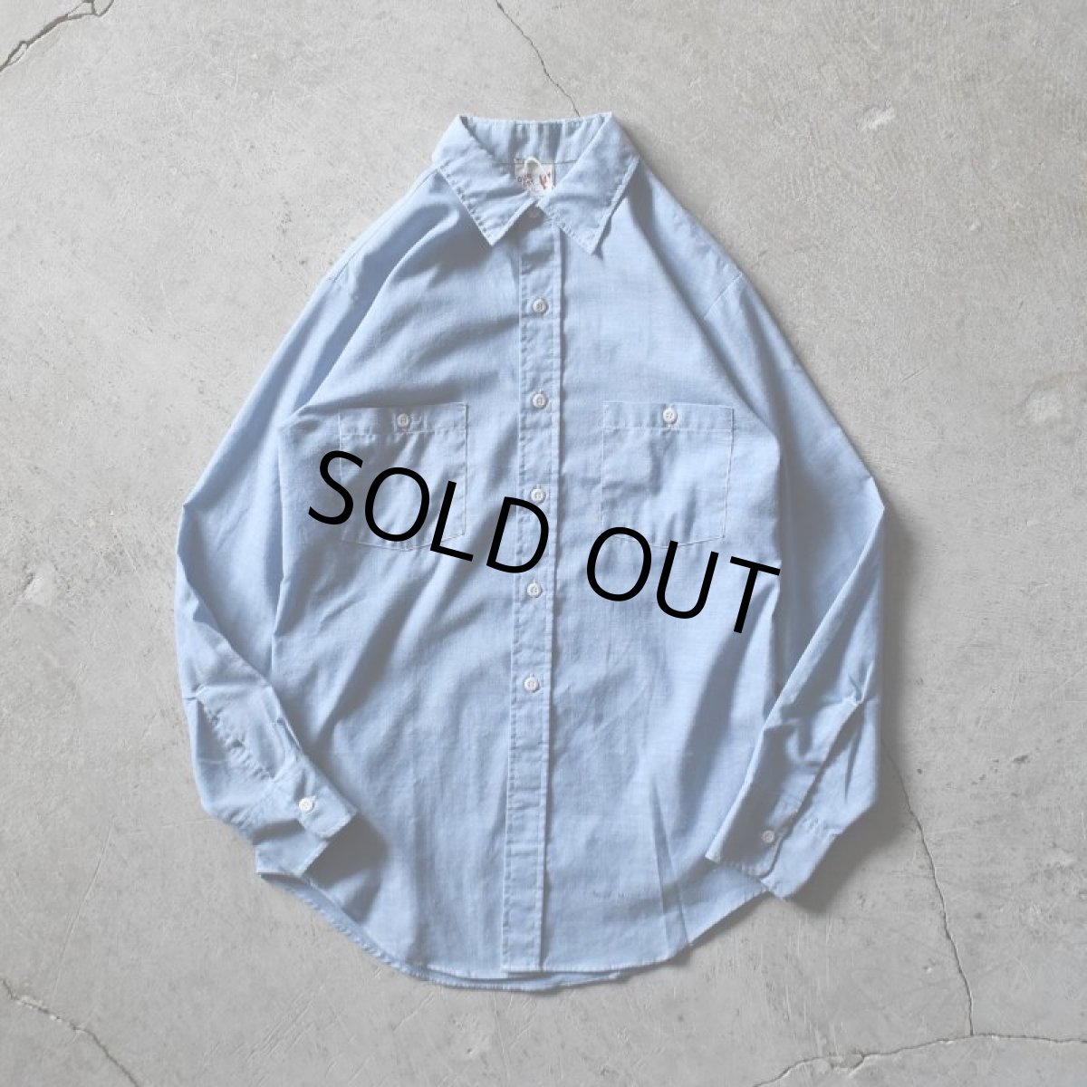 画像1: 1980s OUR BES シャンブレーシャツ　 表記M  (1)