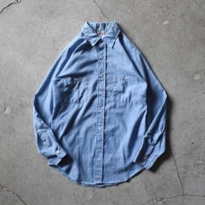 画像1: 1980s OUR BES シャンブレーシャツ　 表記M  (1)