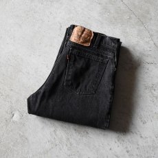 画像1: 1990s Levi's 550ブラック /オレンジタブ　 "MADE IN USA"　 表記W34 L34  (1)