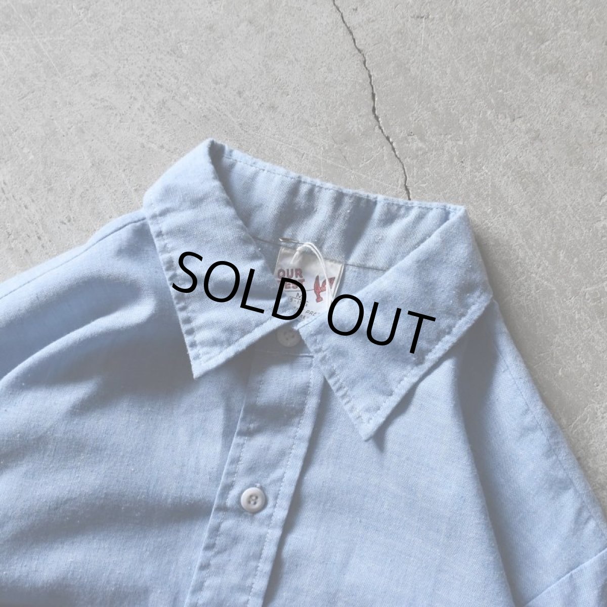 画像2: 1980s OUR BES シャンブレーシャツ　 表記M  (2)