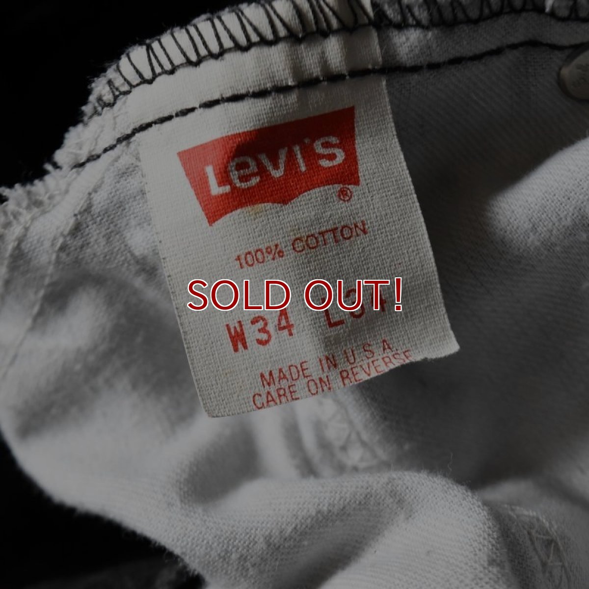 画像3: 1990s Levi's 550ブラック /オレンジタブ　 "MADE IN USA"　 表記W34 L34  (3)