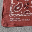 画像2: 1960-70s FAST COLOR クッキー柄バンダナ　<br>"RN13960/MADE IN USA"<br> (2)