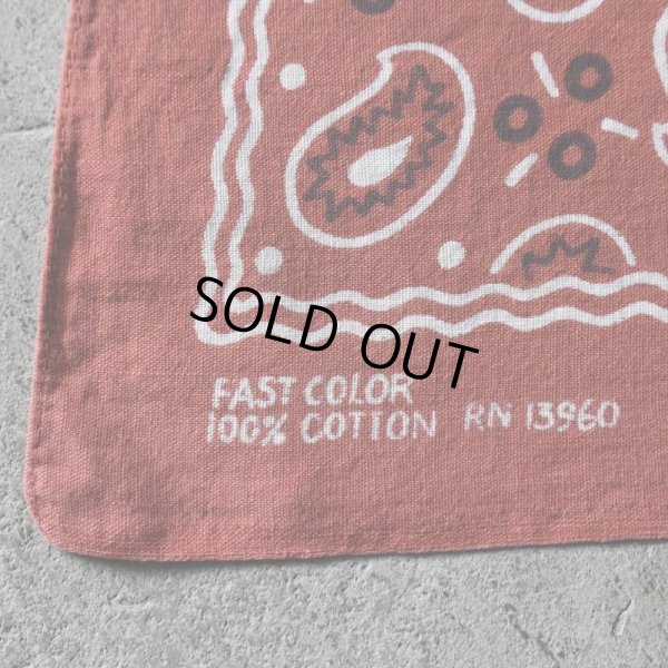 画像2: 1960-70s FAST COLOR クッキー柄バンダナ　 "RN13960/MADE IN USA" 