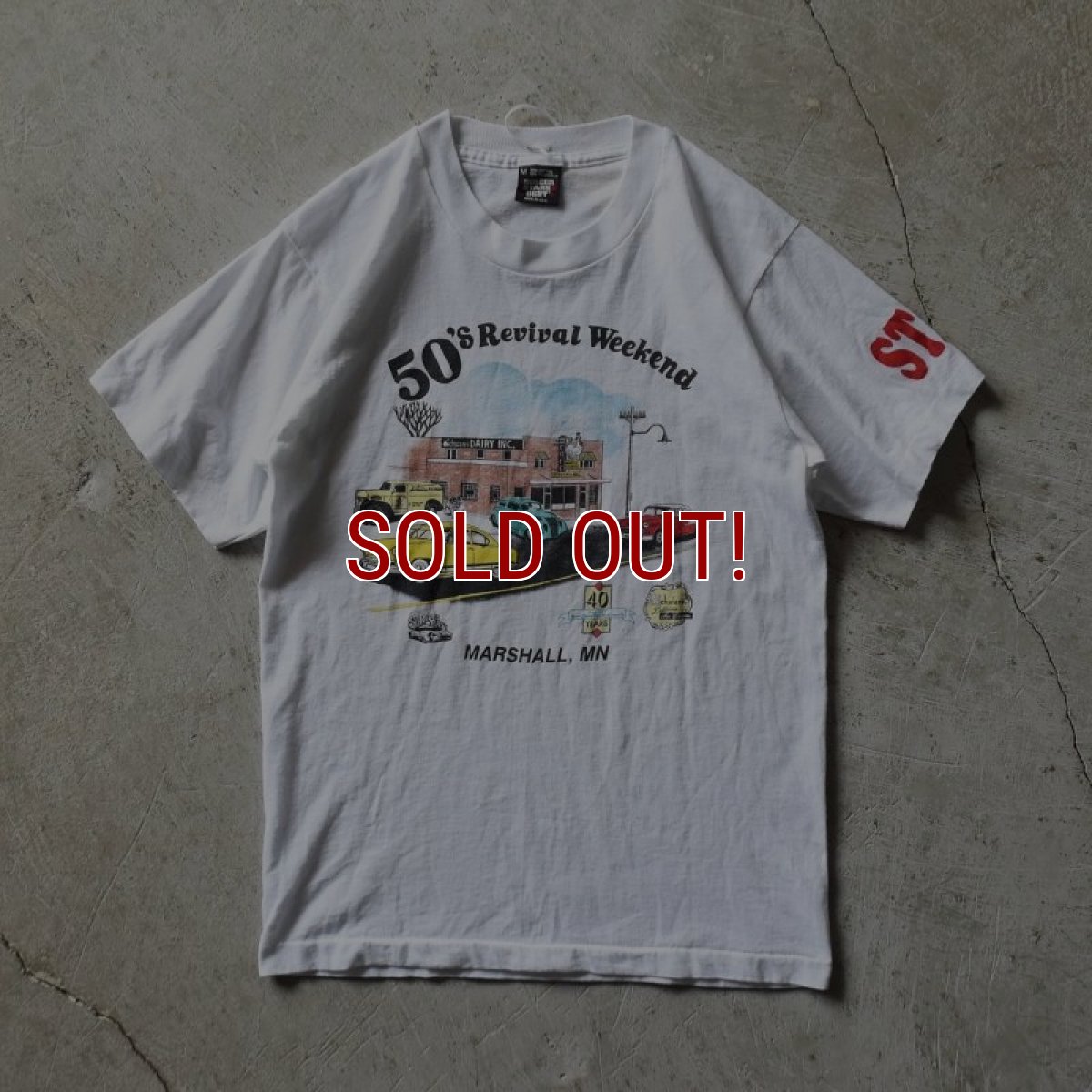 画像1: 1990s 50'sREVIVAL WEEKEND スタッフTシャツ　 "MADE IN USA"　 表記M  (1)