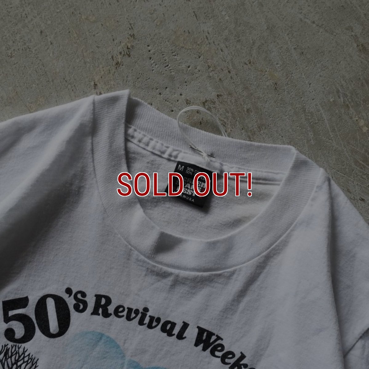 画像2: 1990s 50'sREVIVAL WEEKEND スタッフTシャツ　 "MADE IN USA"　 表記M  (2)