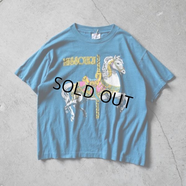 画像1: 1990s MISSOURI 回転木馬Tシャツ　 "MADE IN USA"　 表記L 