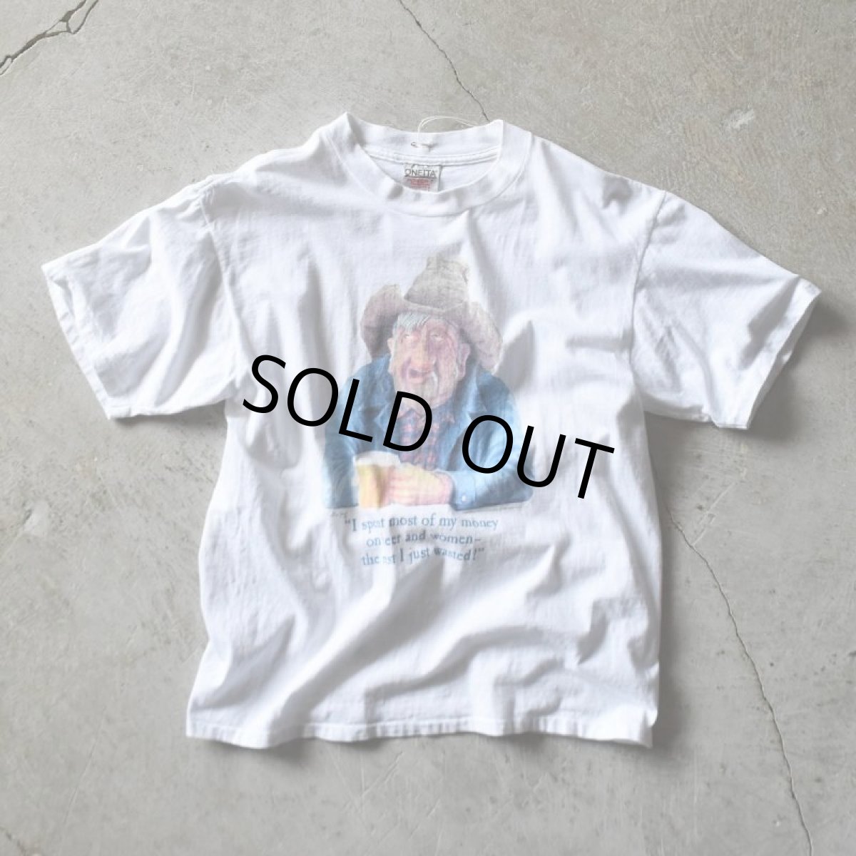 画像1: 1990s GENE ZESCH アートTシャツ　 "MADE IN USA"　 表記L  (1)