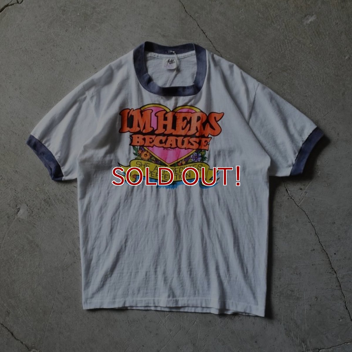 画像1: 1970s SEARS リンガーTシャツ　 表記L  (1)