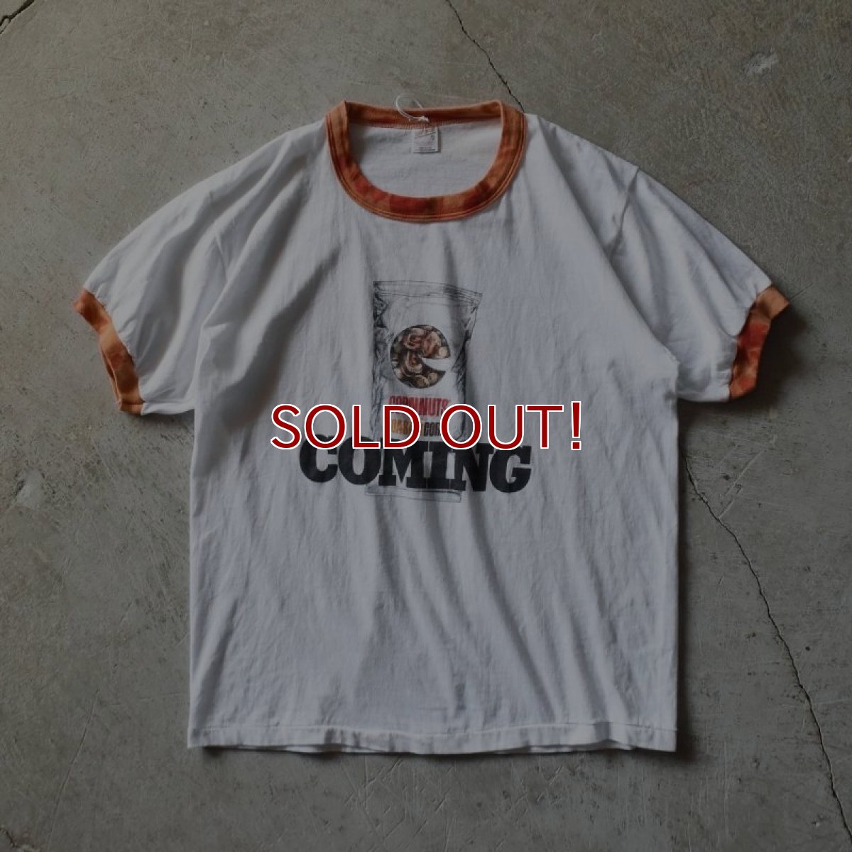 画像1: 1970s〜 CORNNUTS リンガーTシャツ　 "MADE IN USA"　 表記XL  (1)