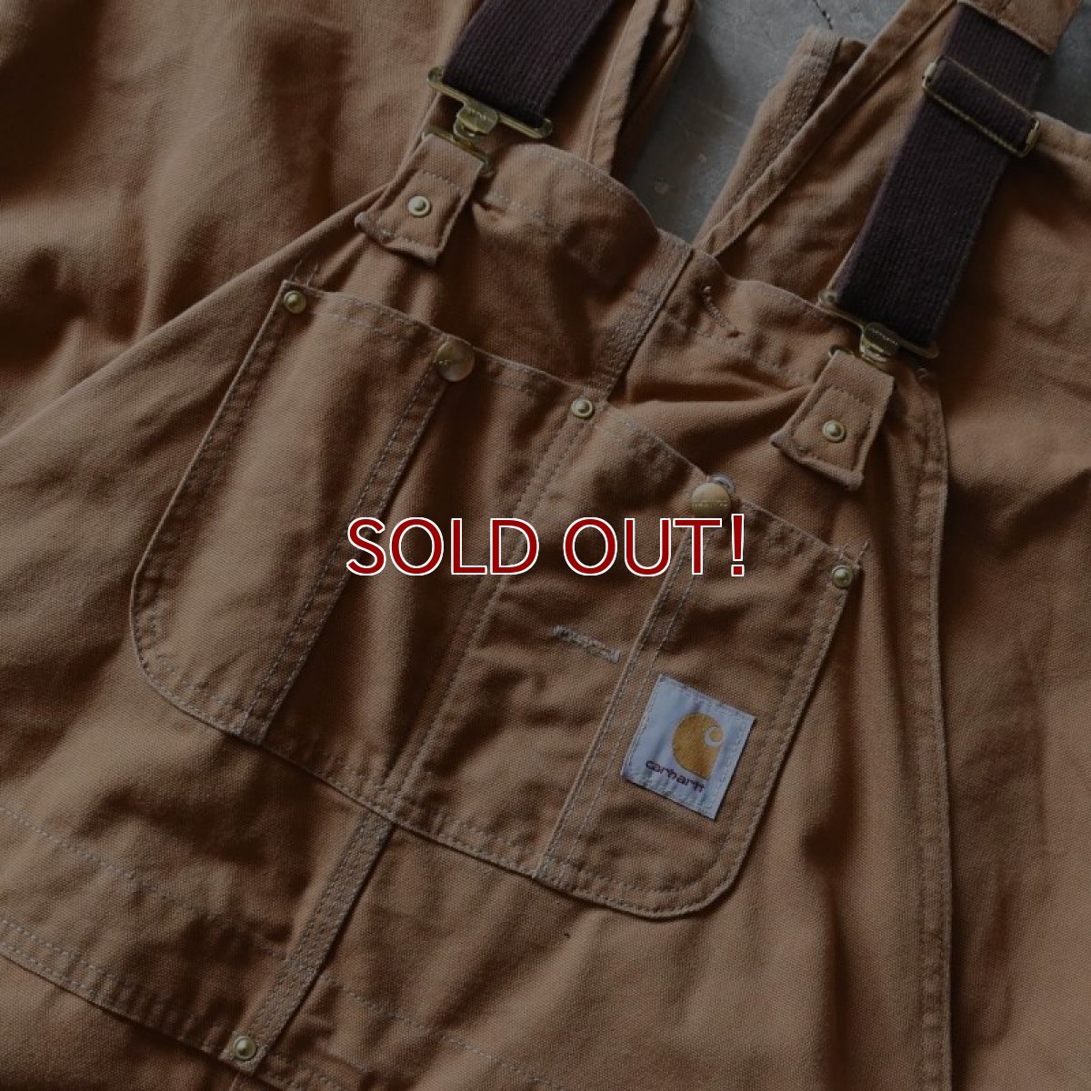 画像4: 1990s Carhartt ダブルニーダックオーバーオール　 実寸W42  (4)