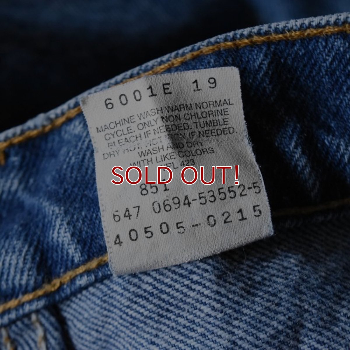 画像4: 1990s Levi's 505　 表記W33 L32  (4)
