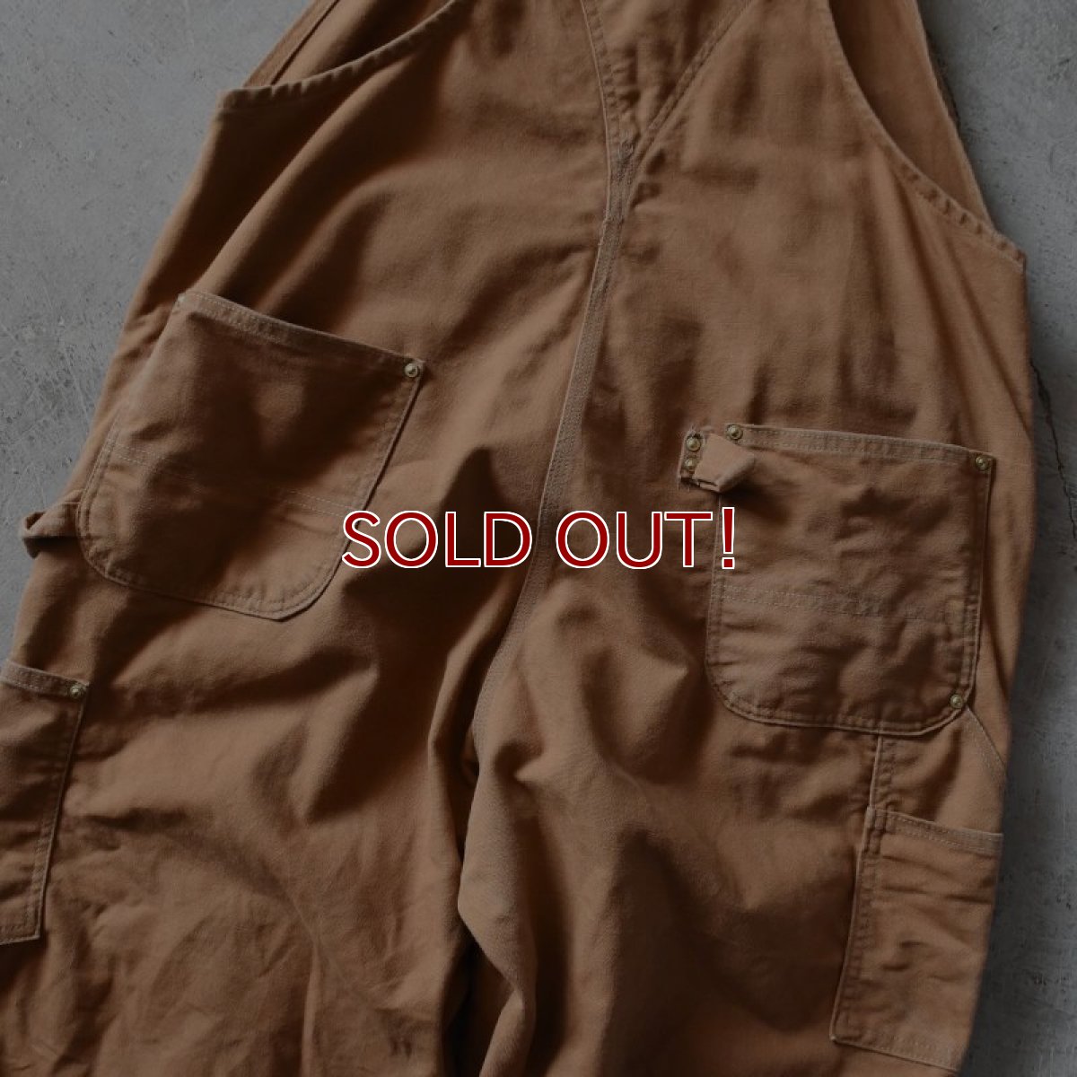画像6: 1990s Carhartt ダブルニーダックオーバーオール　 実寸W42  (6)