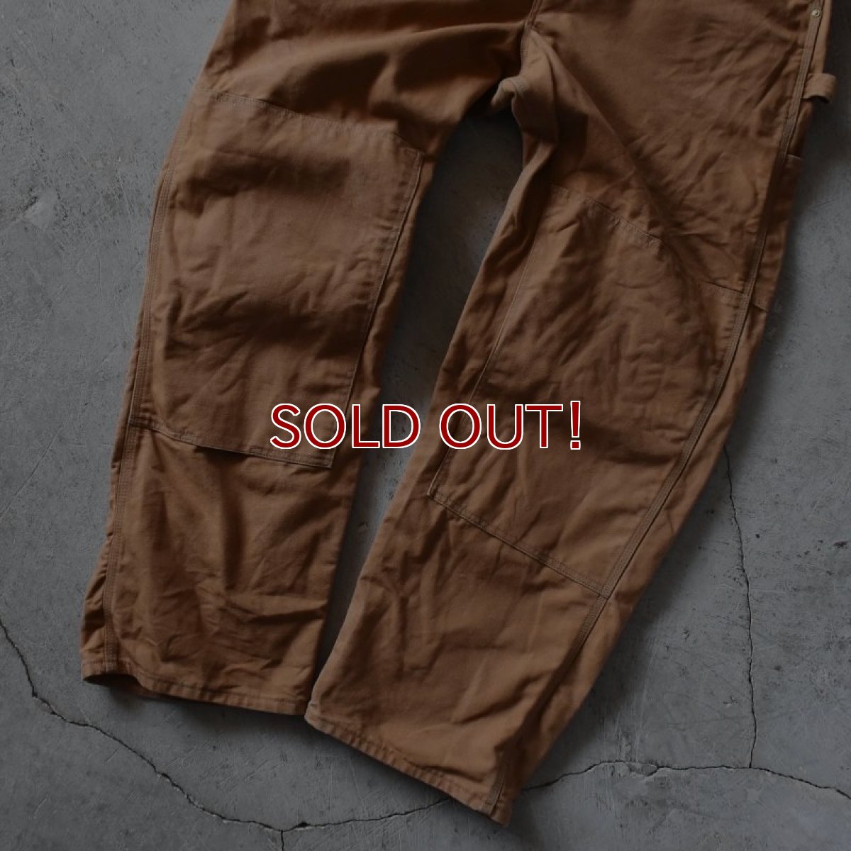 画像7: 1990s Carhartt ダブルニーダックオーバーオール　 実寸W42  (7)