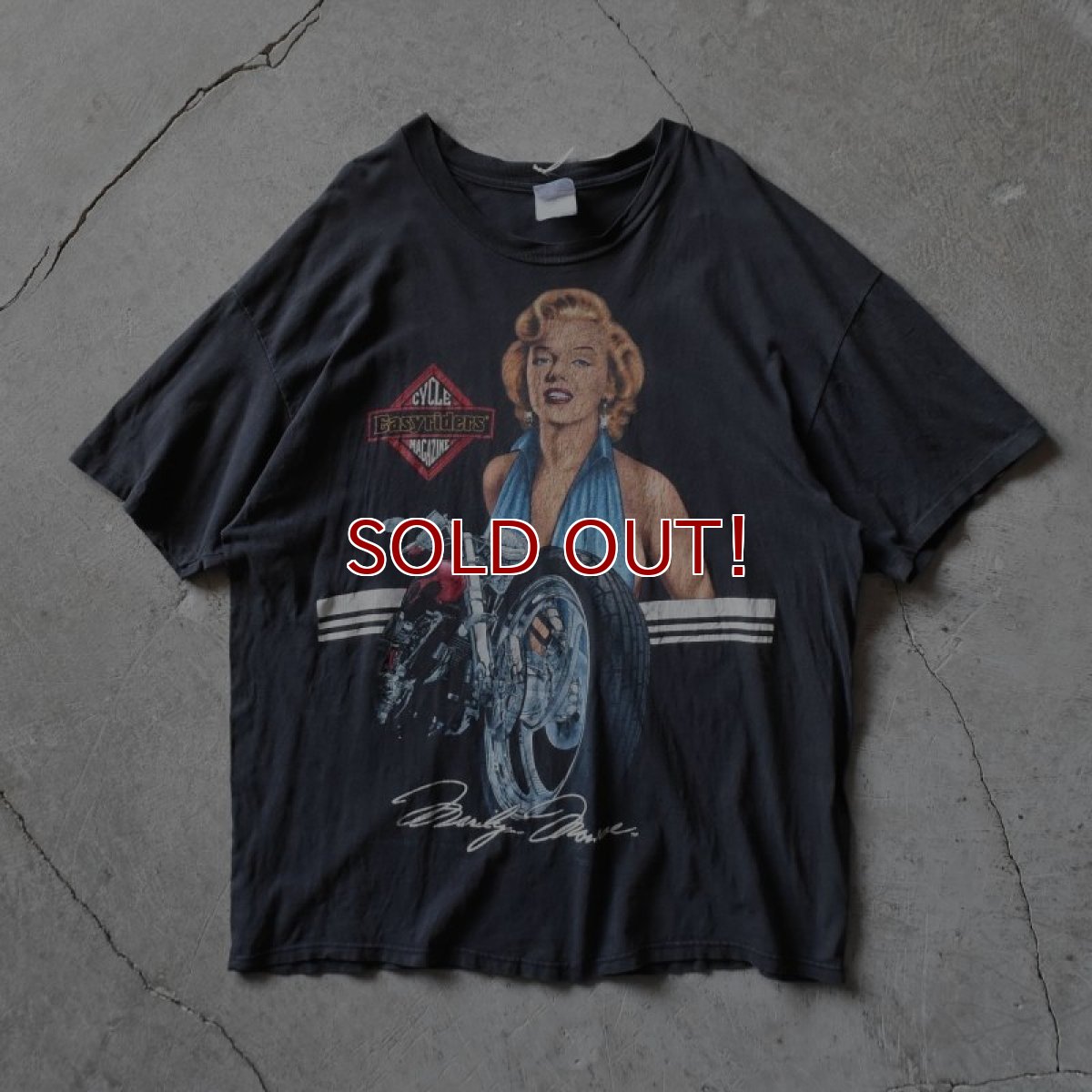 画像1: 1990s EASYRIDERS Marilyn Monroe Tシャツ　 "MADE IN USA"　 表記XXL  (1)