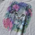 画像4: 1990s 美人猫アートTシャツ　 "MADE IN USA"　 表記L 