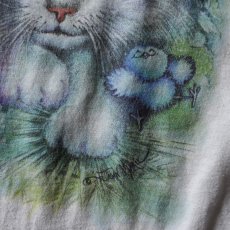 画像6: 1990s 美人猫アートTシャツ　 "MADE IN USA"　 表記L  (6)