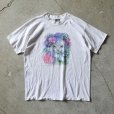画像1: 1990s 美人猫アートTシャツ　<br>"MADE IN USA"　<br>表記L<br> (1)