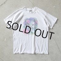 1990s 美人猫アートTシャツ　 "MADE IN USA"　 表記L 