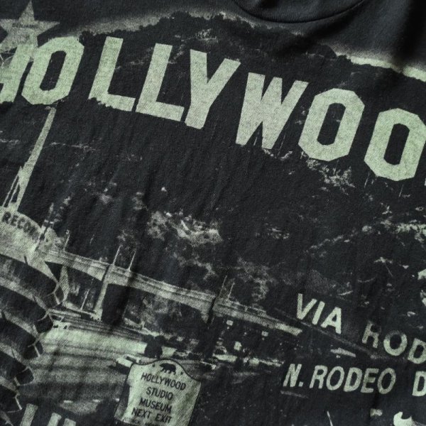 画像5: 1990s Edwards Teez HOLLYWOOD 総柄プリントTシャツ　 "MADE IN USA"　 表記XL 