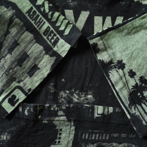 画像7: 1990s Edwards Teez HOLLYWOOD 総柄プリントTシャツ　 "MADE IN USA"　 表記XL 