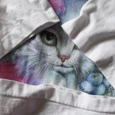 画像7: 1990s 美人猫アートTシャツ　 "MADE IN USA"　 表記L  (7)