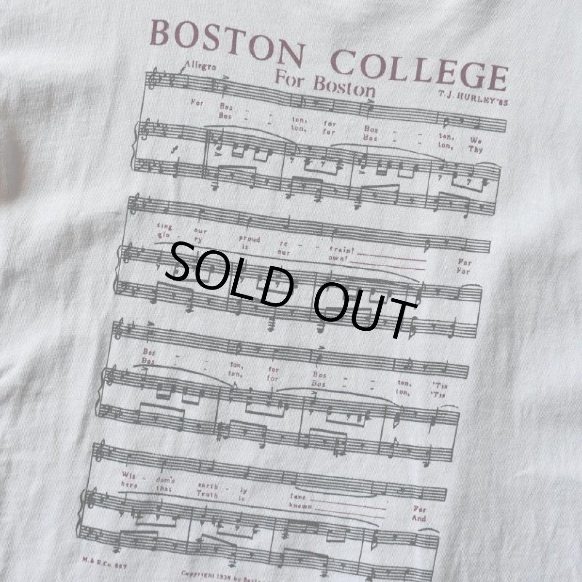 画像4: 1980s Champion For Boston カレッジTシャツ　 "MADE IN USA"　 表記L  (4)