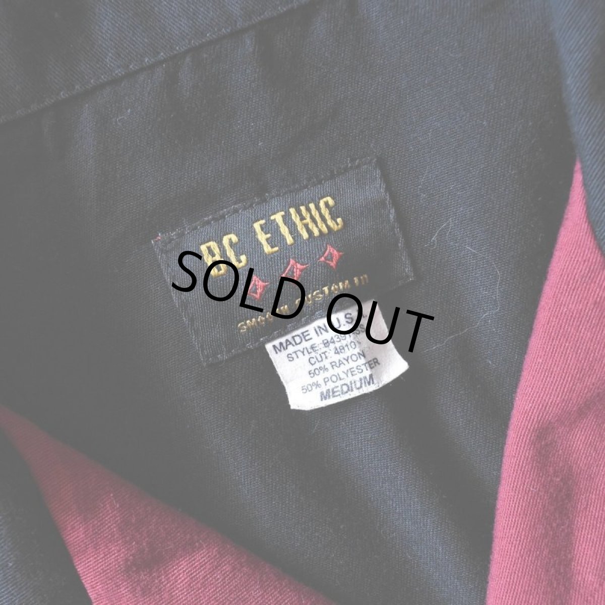 画像4: BC ETHIC レーヨンシャツ　 "MADE IN USA"　 表記M  (4)