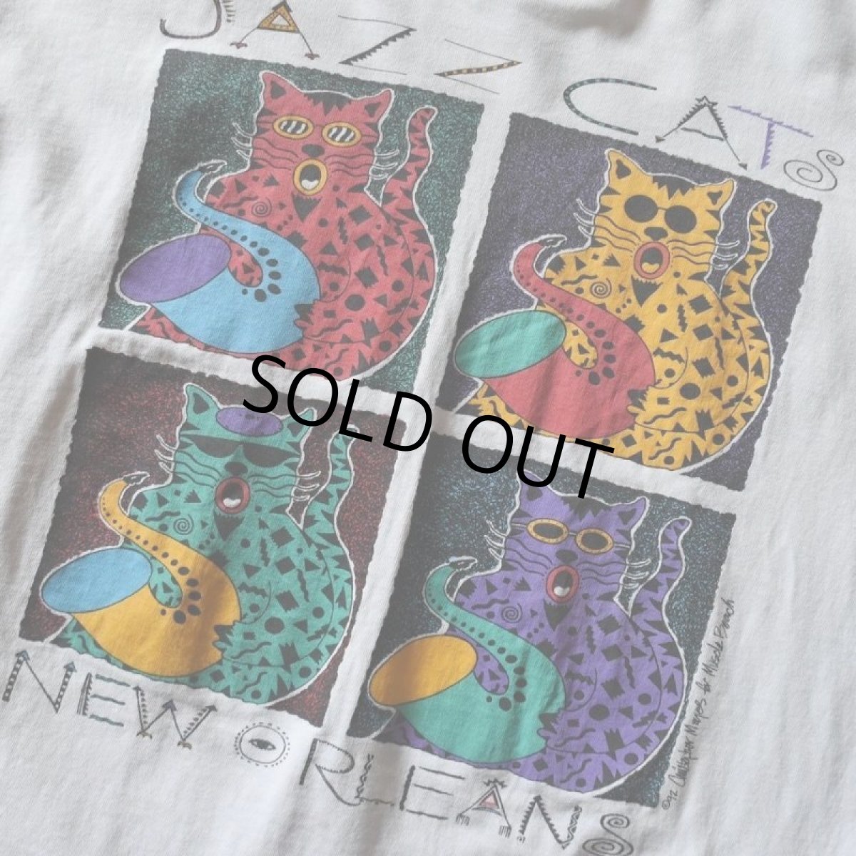 画像4: 1990s JAZZ CATS アートTシャツ　 "MADE IN USA"　 表記XL  (4)