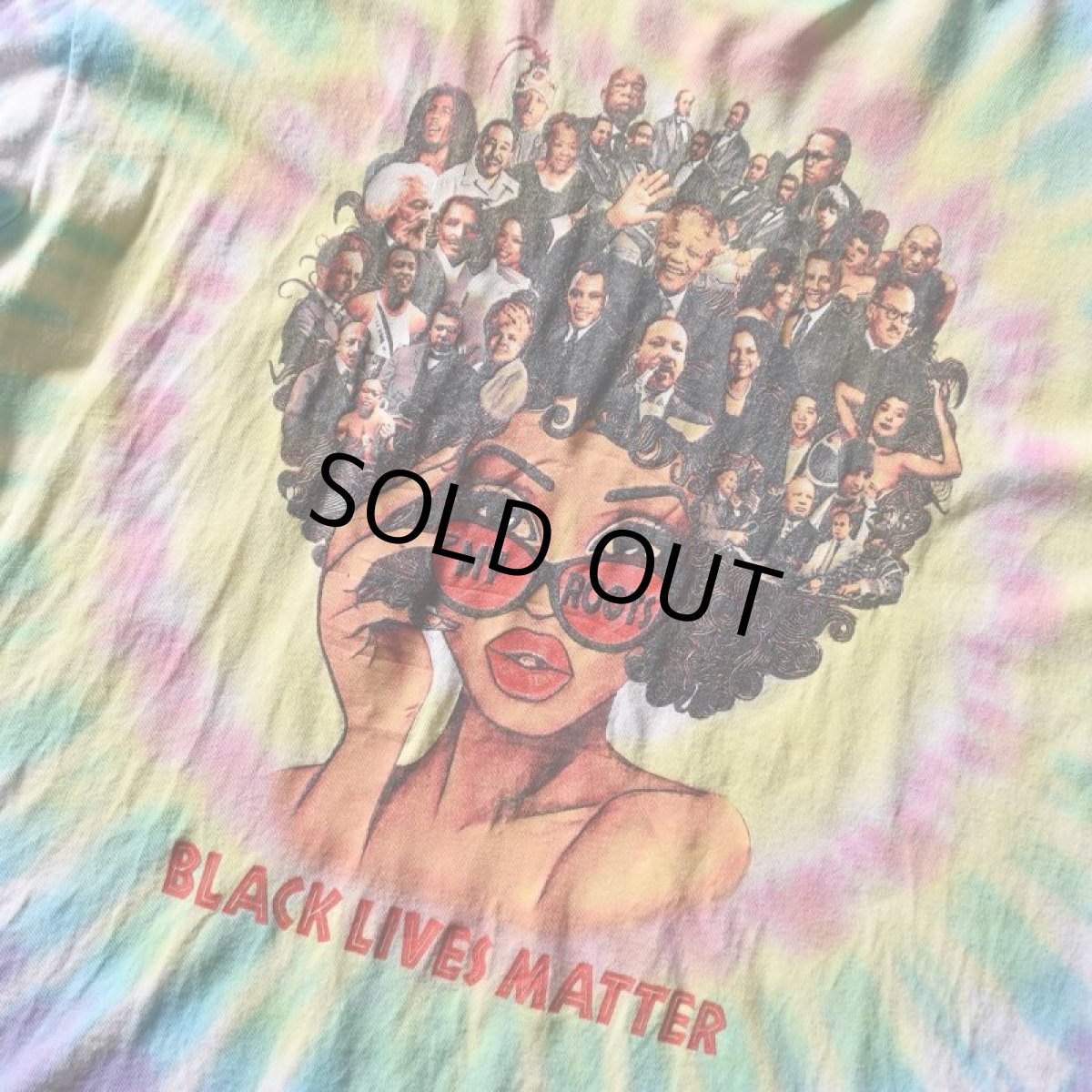 画像5: BLACK LIVES MATTER タイダイTシャツ　 表記2XL  (5)
