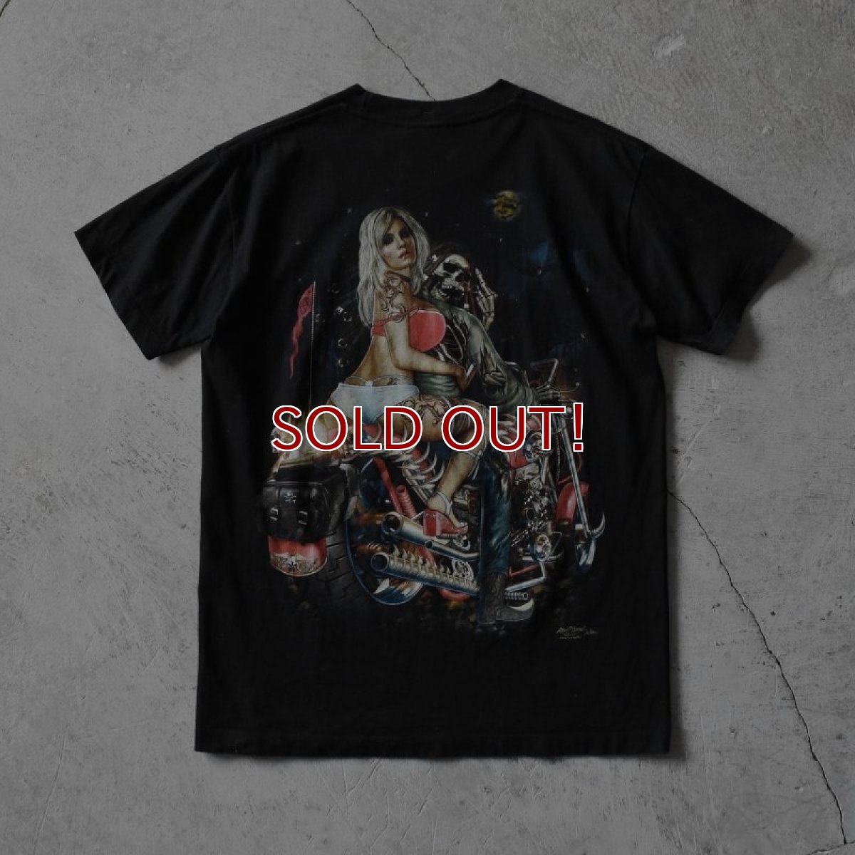 画像2: ROCk CHANG モーターサイクルTシャツ　 表記M  (2)