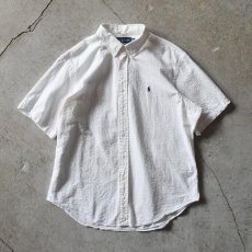 画像1: Ralph Lauren シアサッカーシャツ　 表記XL  (1)