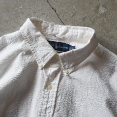 画像2: Ralph Lauren シアサッカーシャツ　 表記XL  (2)