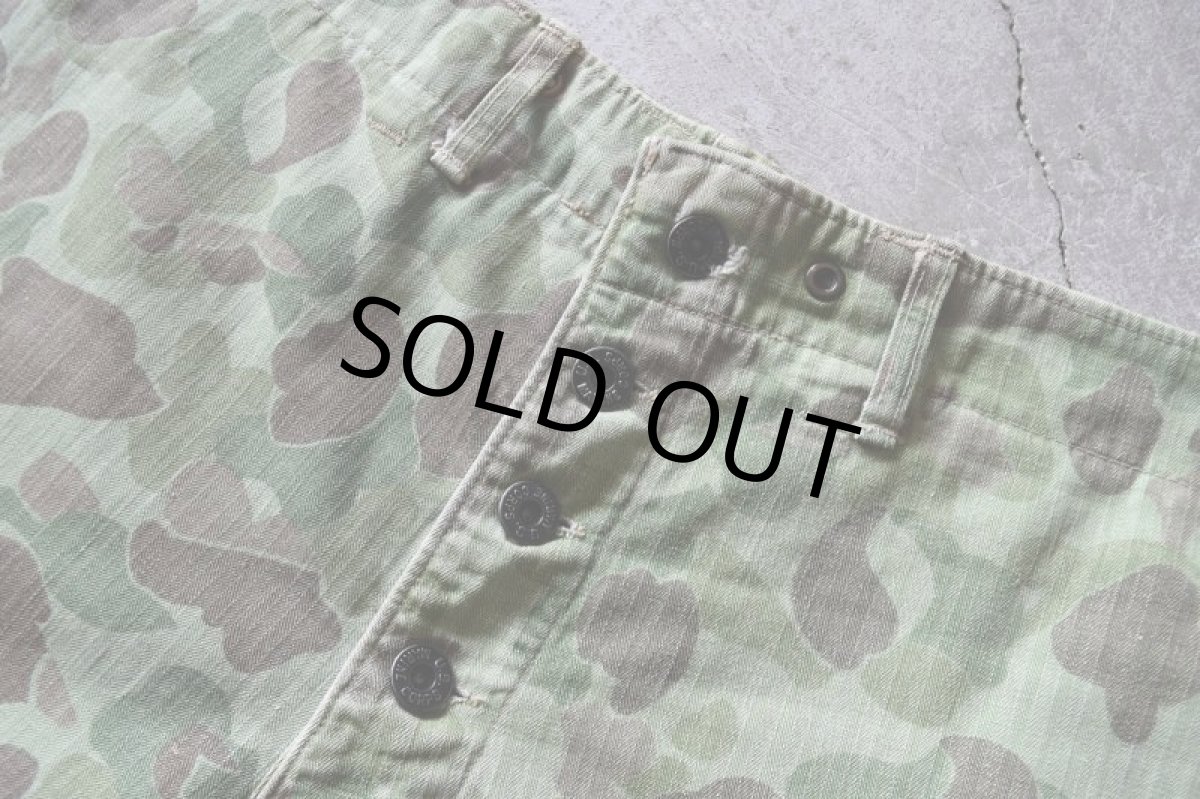 画像6: 1940s USMC P-1944 フロッグスキンHBTパンツ /カットオフ　  "1st MODEL"　 実寸W34  (6)