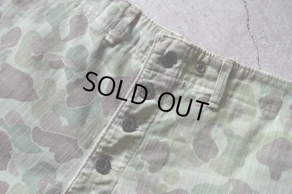 画像6: 1940s USMC P-1944 フロッグスキンHBTパンツ /カットオフ   "1st MODEL"  実寸W34